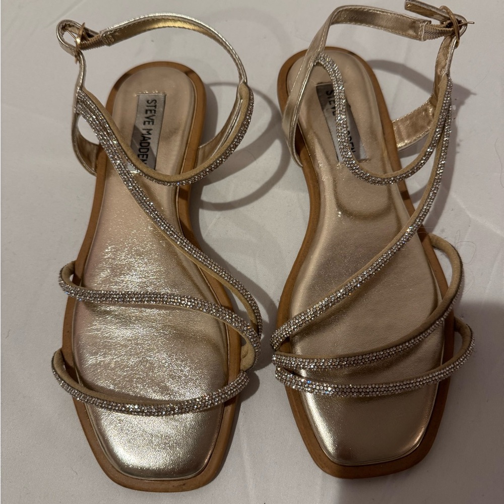 Steve Madden Metallic Strappy Sandals